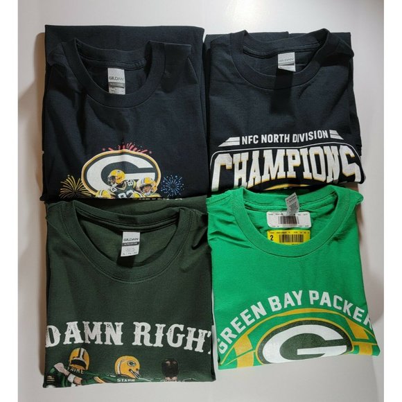 Gildan Other - Lot of 4 Green Bay Packers Shirts Size XL NWOT